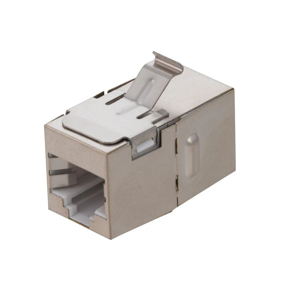 NavePoint NavePoint CAT6 FTP Inline Keystone Coupler RJ45 Female 15 Pack Silver — product photo