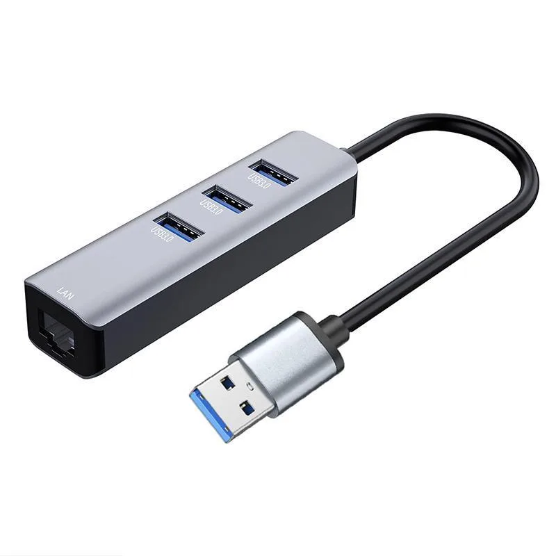 WRIARICH WRIARICH A2N3USB3 USB 3.0 to Ethernet Adapter with 3-Port Hub — product photo