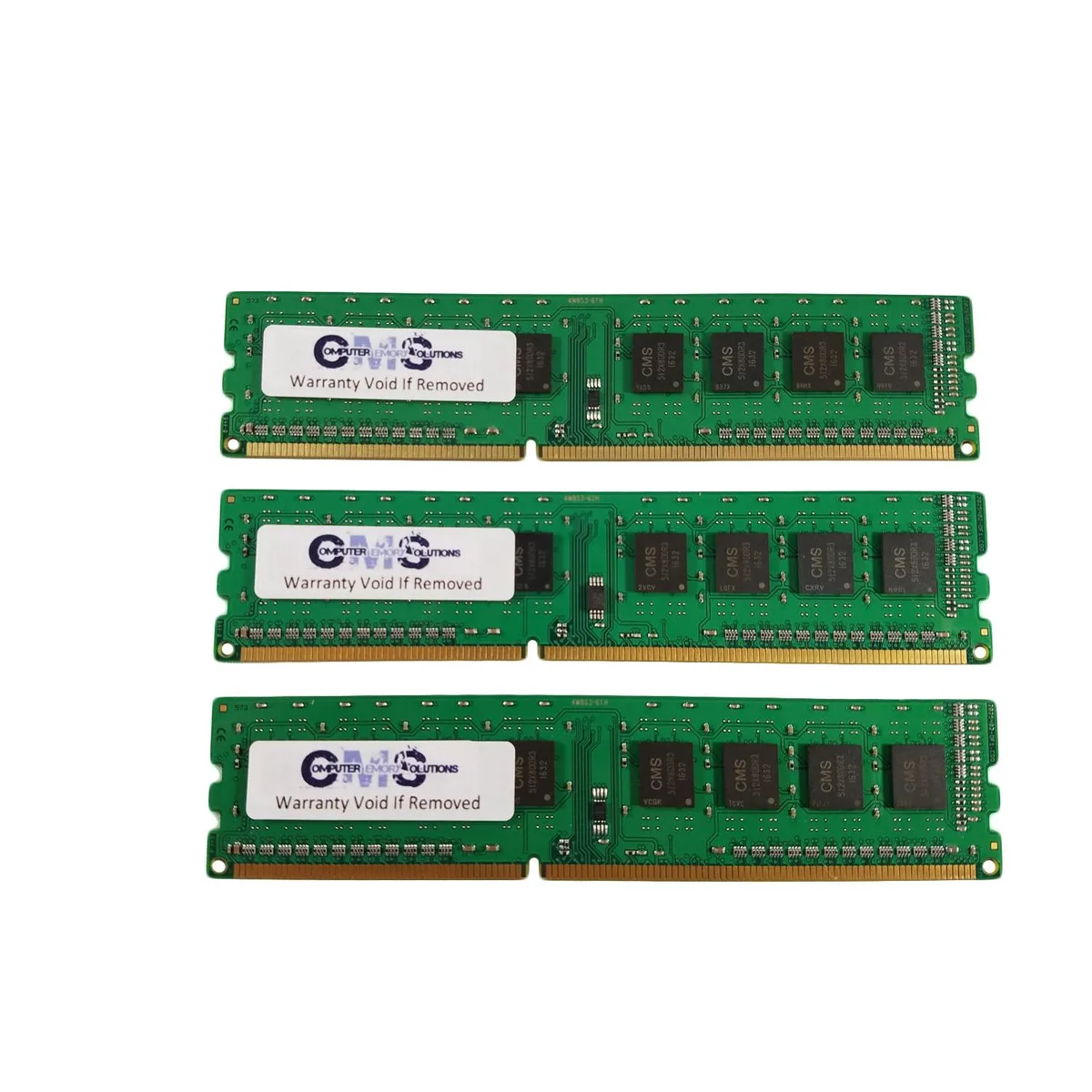 Computer Memory Solutions Computer Memory Solutions 12GB (3x4GB) DDR3 1333MHz CL9 1.5V Non-ECC DIMM for Dell Optiplex 980 — product photo