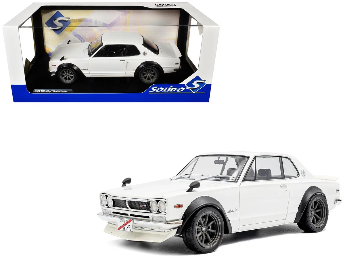 Solido Solido 1970 Nissan Skyline C10 Hakosuka RHD White 1/18 Diecast Car — product photo