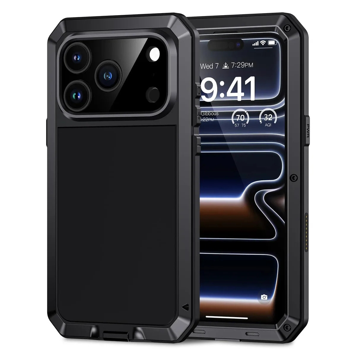 _Mega Brand _Mega Brand Metal Case for iPhone 17 Pro 6.3" Black — product photo