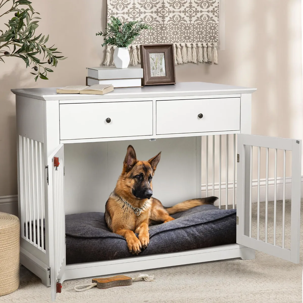 Vitesse Vitesse 44 Inch Dog Crate Furniture White — product photo