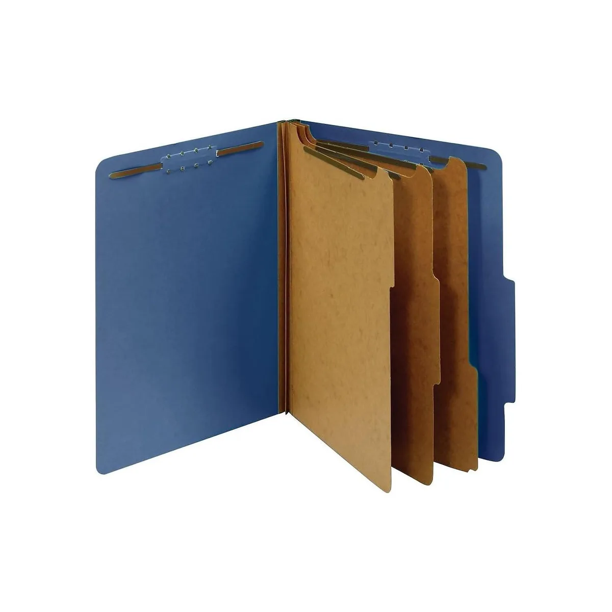 Pendaflex Classification Folders Standard 3 Dividers Dark Blue Letter 10/BX — product photo