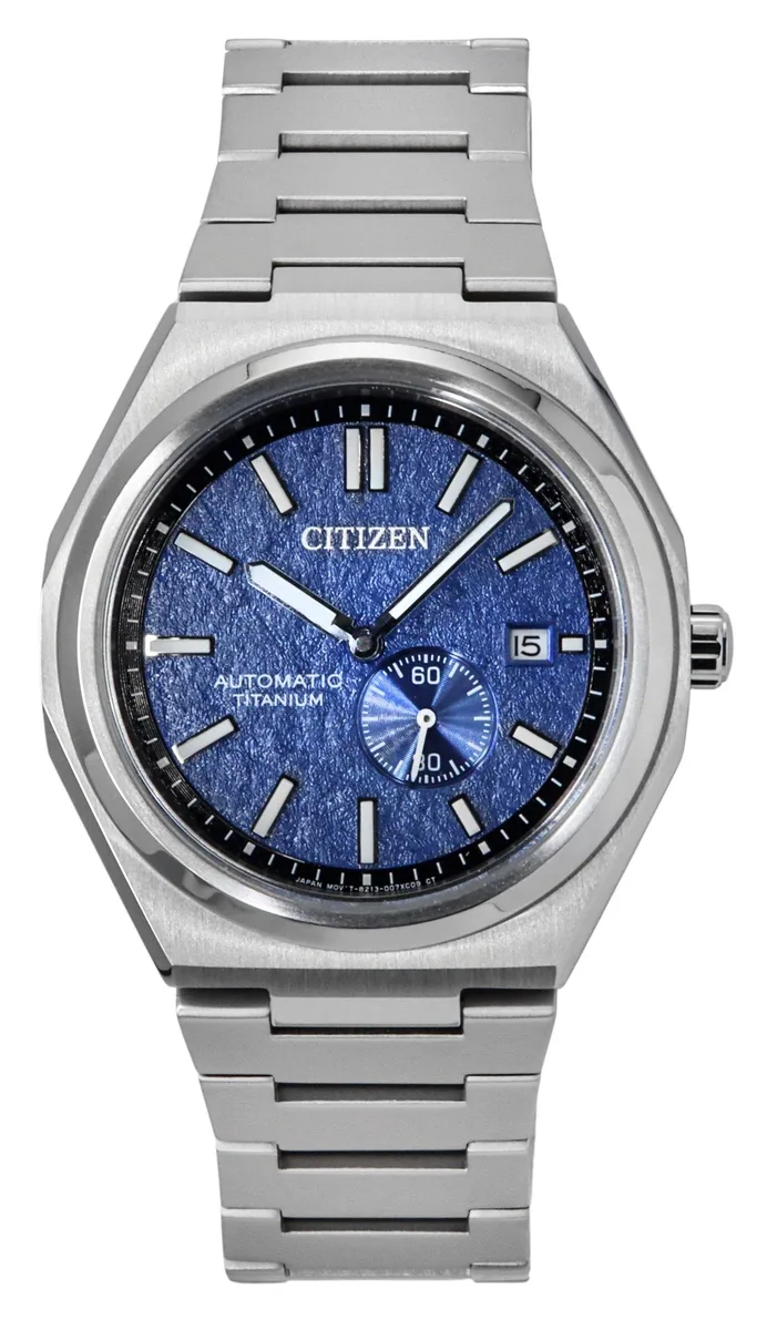 Citizen Citizen Zenshin Super Titanium Blue Dial Automatic NJ0180-80L 100M Watch — product photo