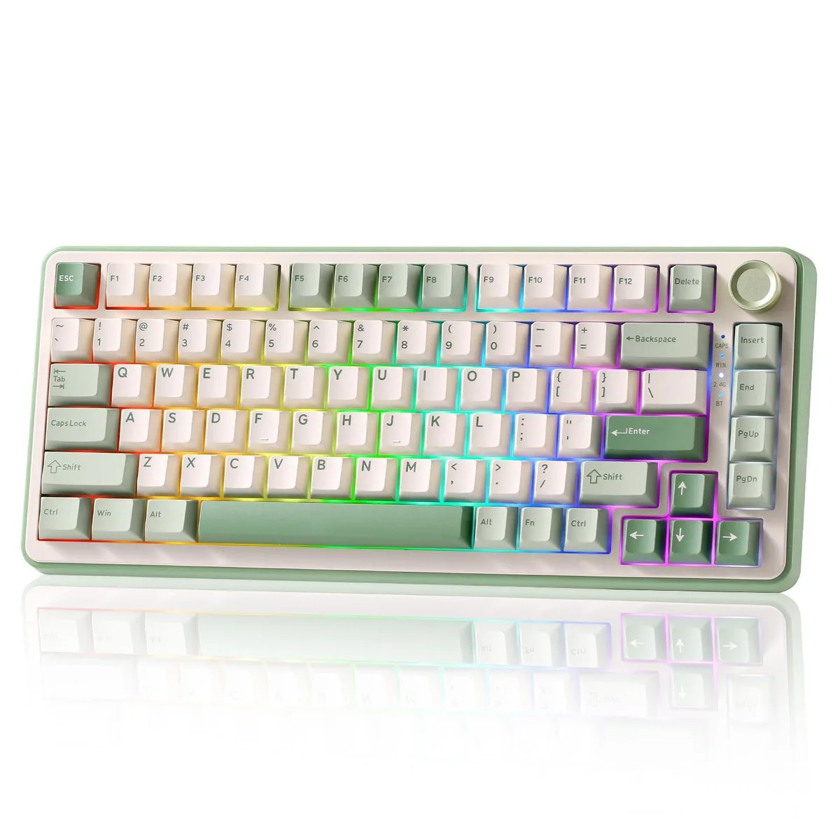  YUNZII B75 PRO 75% Wireless Mechanical Keyboard Matcha Green Cocoa Cream V2 — product photo