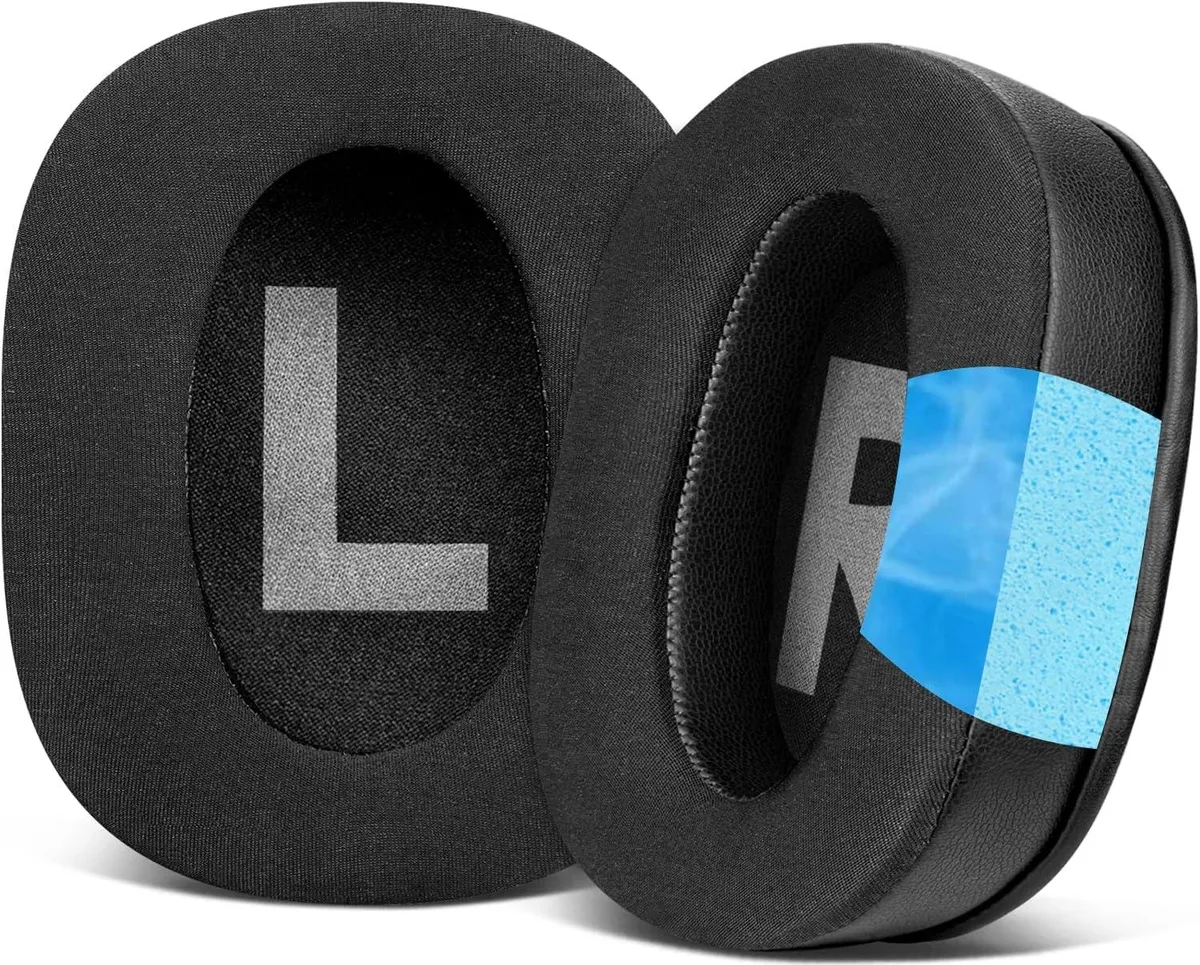 Black cooling gel earpads with Ice Silk fabric for Logitech G Pro X 2