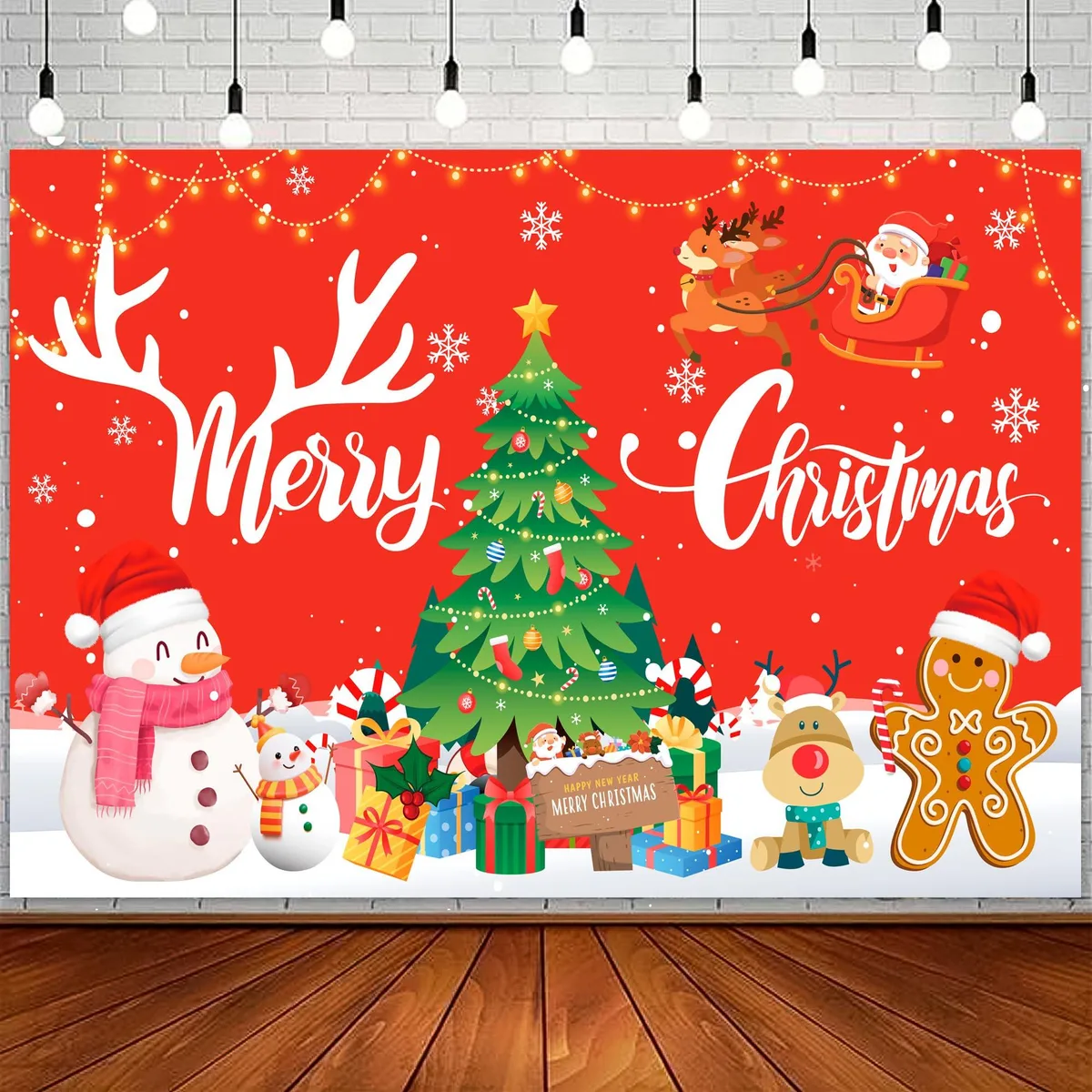 InBoxxarty InBoxxarty 12025072205 71x43'' Christmas Banner Covering — product photo