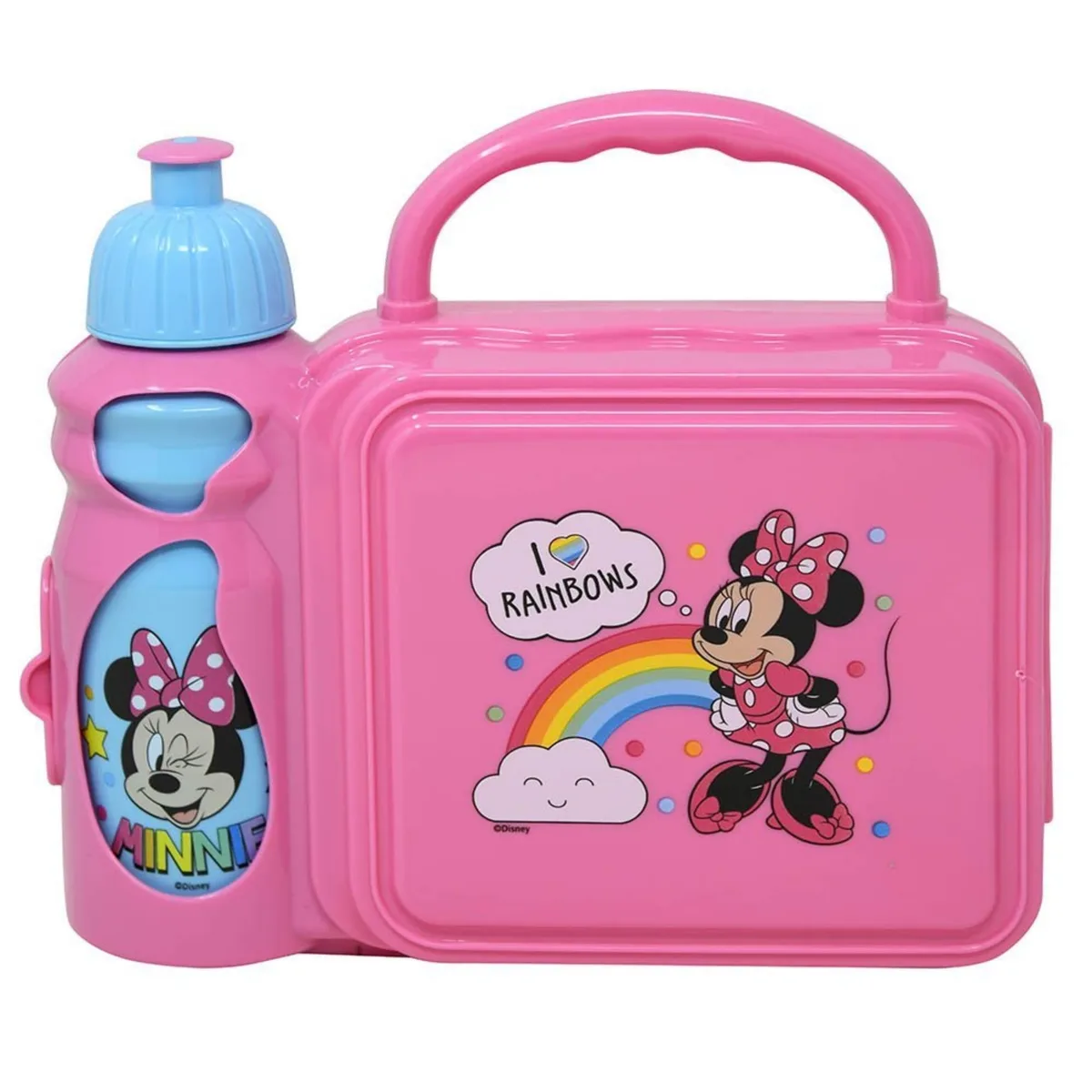 Disney Disney Minnie Mouse Lunch Box Combo with Water Bottle Kids Set Black Polyester — product photo