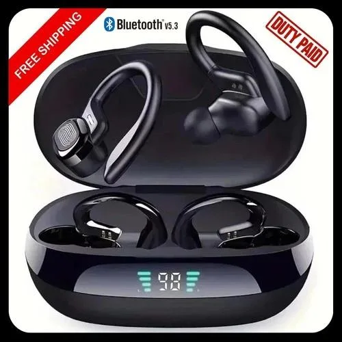  Unbranded SP16 Wireless Earbuds Black 45dB ANC 48H Case — product photo