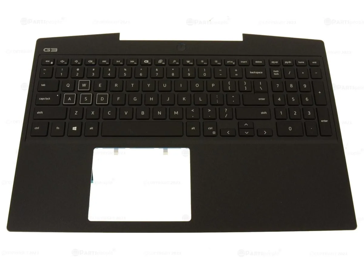 DELL DELL G3 3590 Palmrest Keyboard Assembly RGB 297JM — product photo