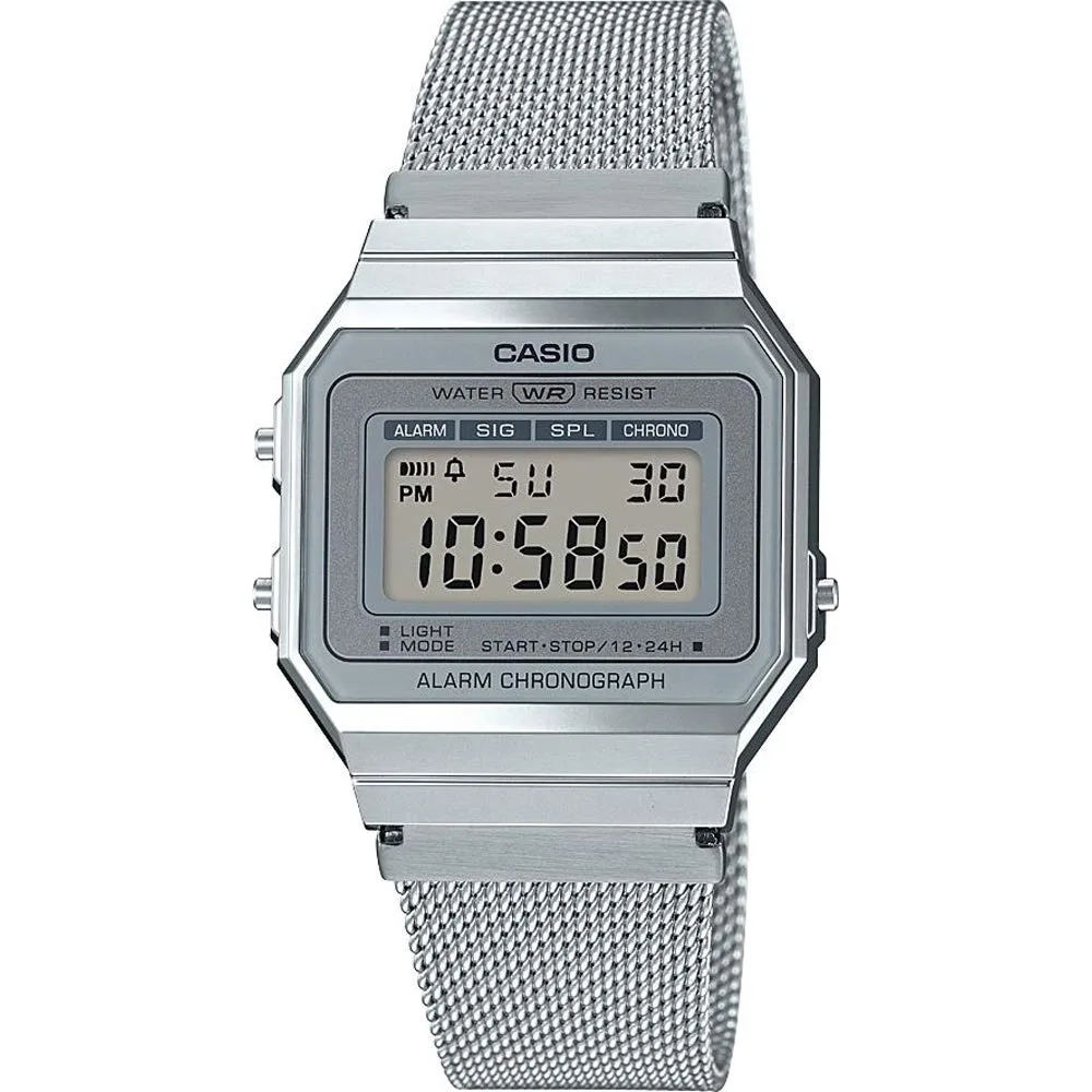 CASIO CASIO A700WEM-7AEF 35 mm silver digital watch — product photo