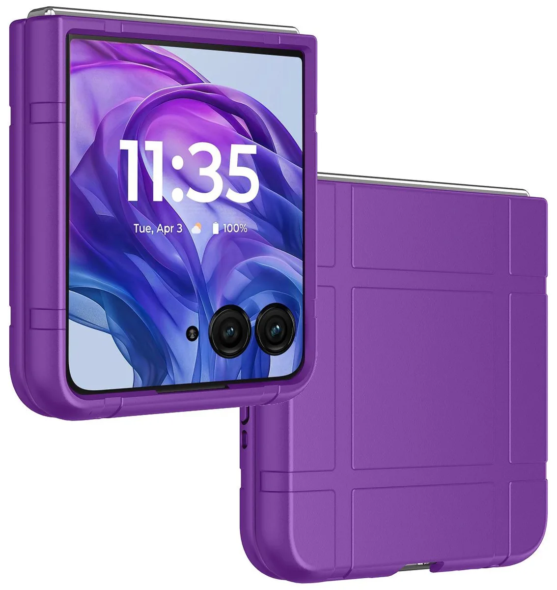 Nakedcellphone Nakedcellphone Hard Case Slim Cover Motorola RAZR+ 2024 2025 2026 Purple — product photo