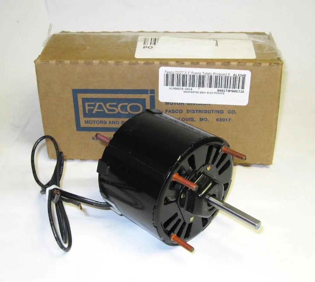 FASCO FASCO D228 HVAC Motor 1/50 HP 3000 rpm 115V 3.3 Frame — product photo