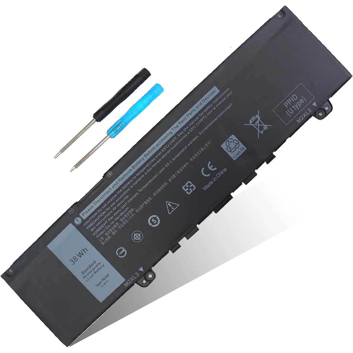 LXHY LXHY LA04 38WH 11.4V laptop battery for Dell Inspiron 5370 7370 7373 7380 7386 Vostro 5370 — product photo