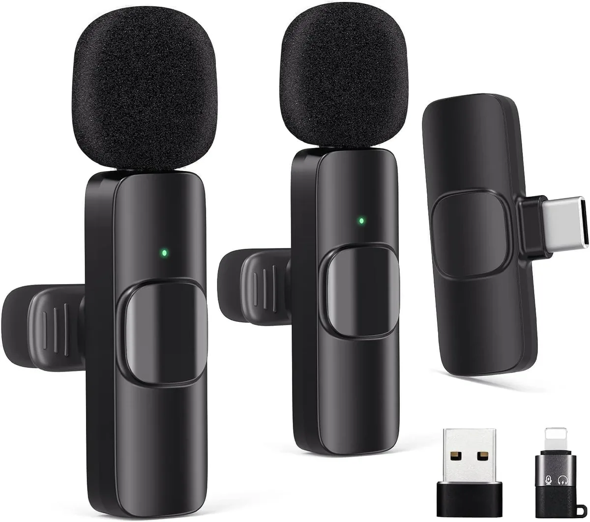 Gicorino H13 Wireless Lavalier Microphone (2 Pack) — product photo