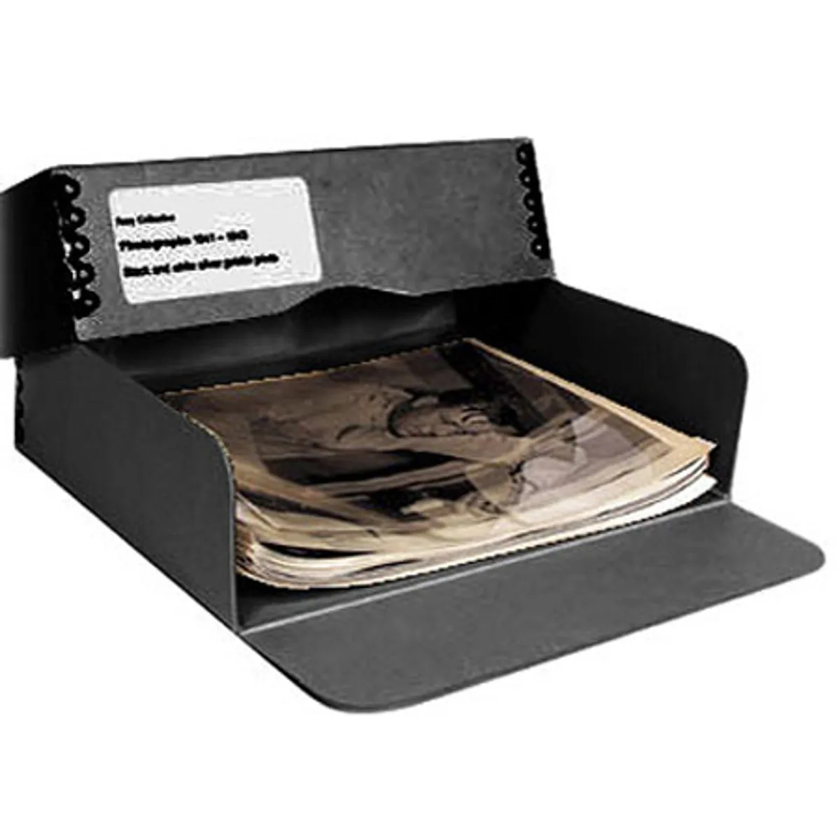 Archival Methods Archival Methods Drop Front Box 3 x 11.5 x 17.25 Black 01-134 — product photo