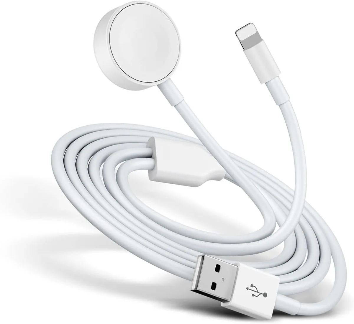 lelisten lelisten 2-in-1 Apple Watch &amp; iPhone Charger Kit 6.5ft 2m — product photo