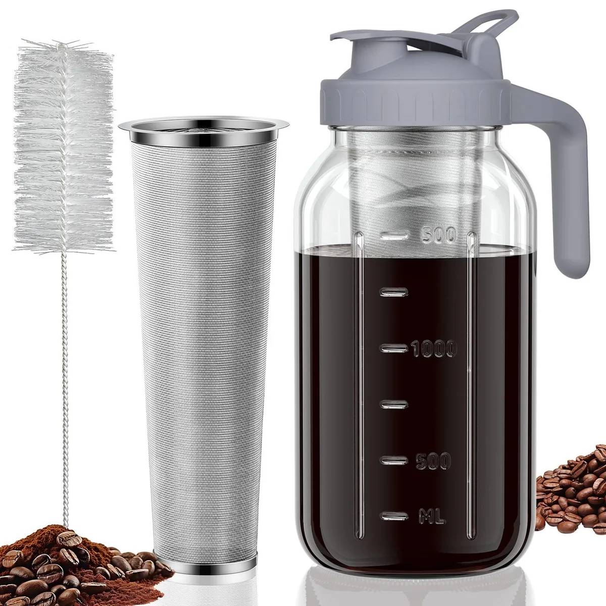  MAXI-MATIC Coffee-Jar-64oz-grey 64oz specialty appliance — product photo