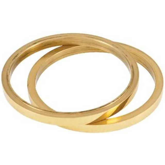 Medeco Medeco 94-0212-606 Satin Brass 606 2 Pack Spacer Rings for Maxum Deadbolt Lock — product photo