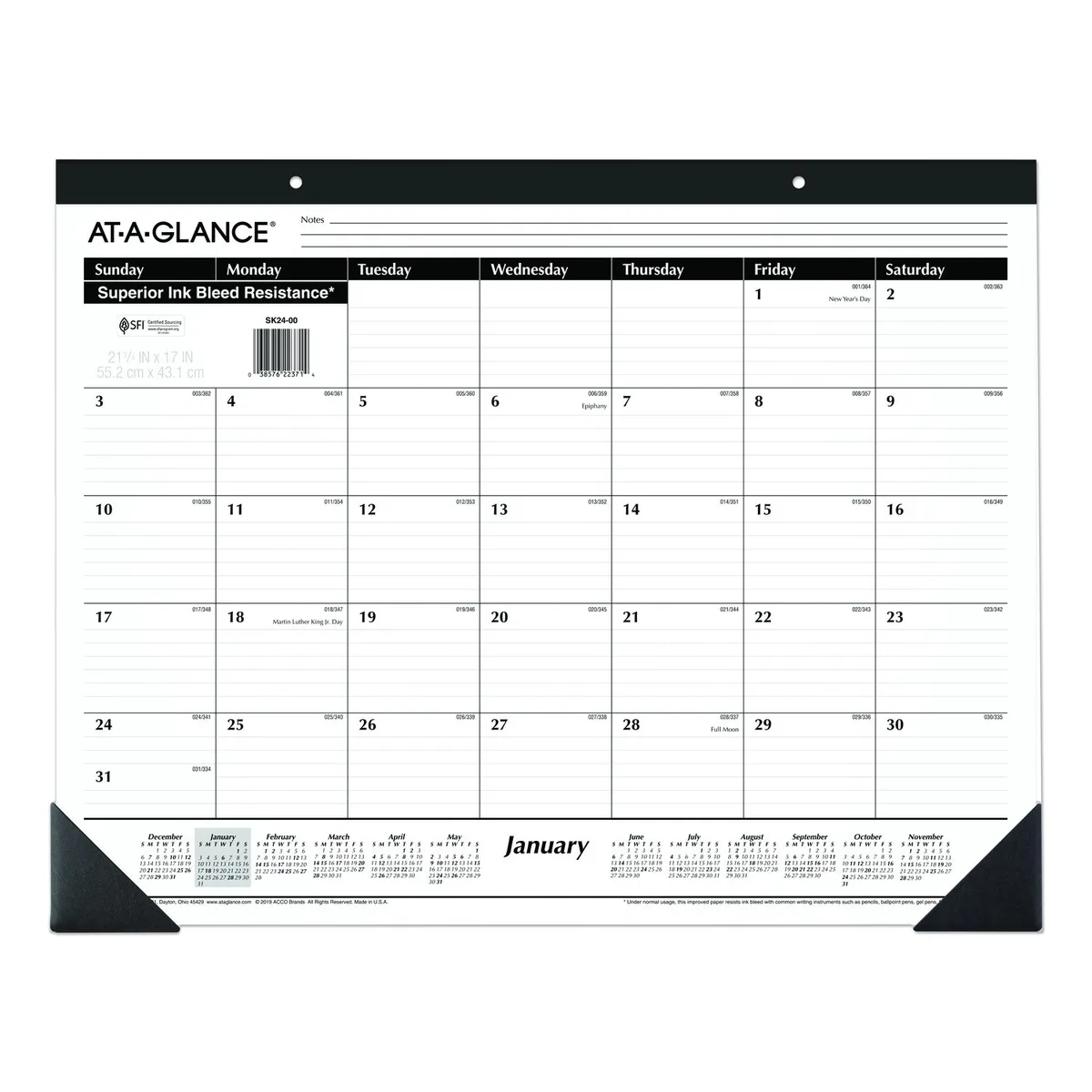 AT-A-GLANCE AT-A-GLANCE Desk Pad 22 x 17 2026 SK2400 — product photo