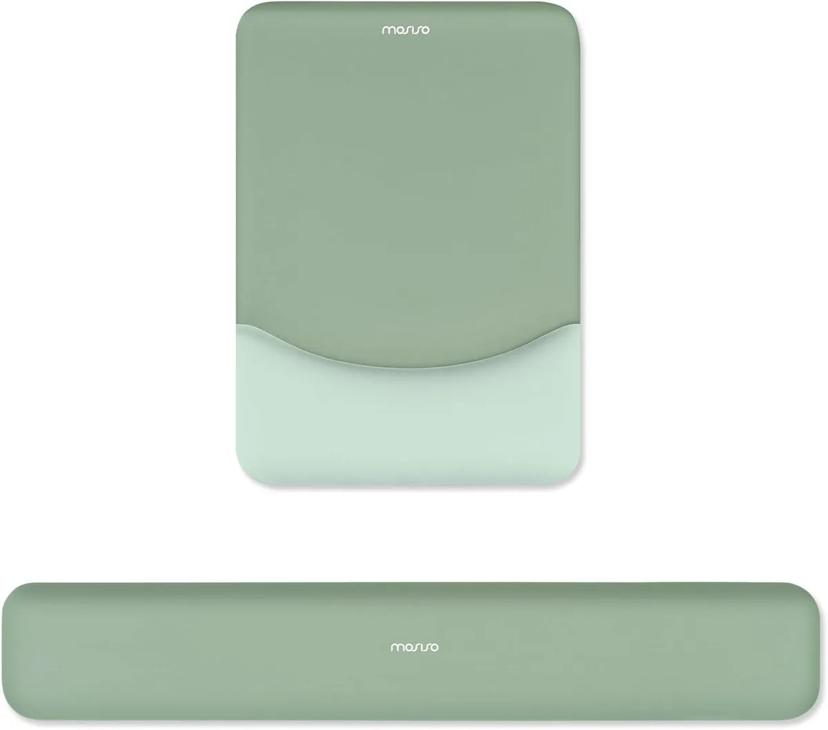 Emerson Emerson Wrist Rest Set Mouse Pad &amp; Keyboard Green 17.12 x 2.95 9.65 x 7.09 — product photo
