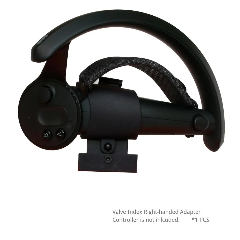 Red gun-shaped VR controller adapter for Valve Index