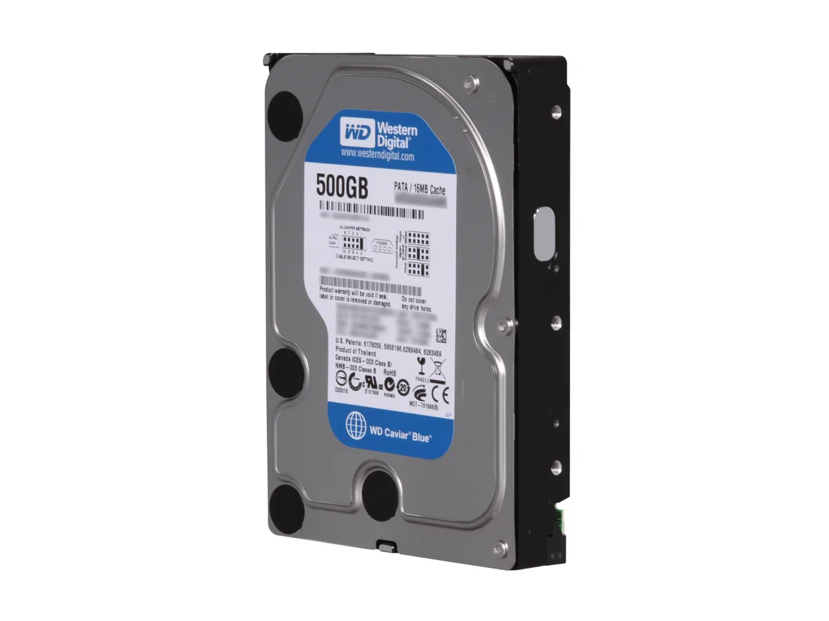 Western Digital Western Digital Blue WD5000AAKB 500GB 7200 RPM 16MB IDE 3.5" internal hard drive — product photo