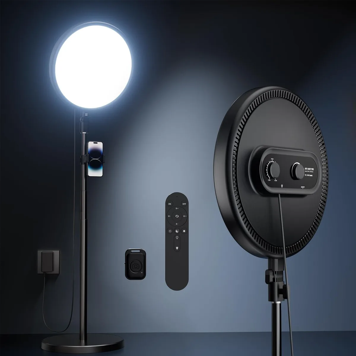Neewer US13M01 Ring Light 79" Stand 6500K Phone Holder — product photo