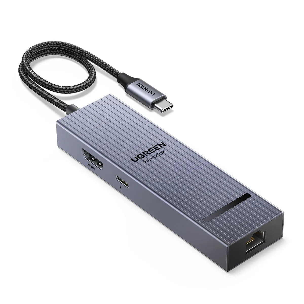 Vszerda Vszerda 45364 6-in-1 USB-C Docking Station Grey — product photo