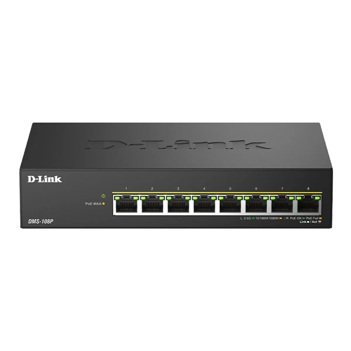 D-Link D-Link DMS-108P 8-Port 2.5G PoE++ Video Switch — product photo