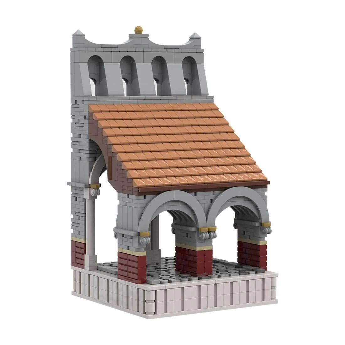 ZITIANYOUBUILD ZITIANYOUBUILD MOC-158185 Medieval Roman City Arcade 1360PCS — product photo