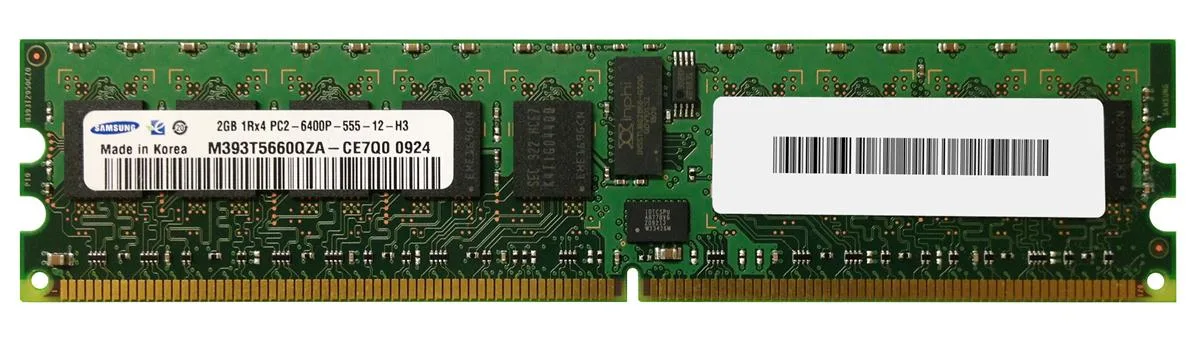 SAMSUNG SAMSUNG 2GB PC2-6400 REG DIMM 256MX4 M393T5660QZA-CE7Q0 — product photo