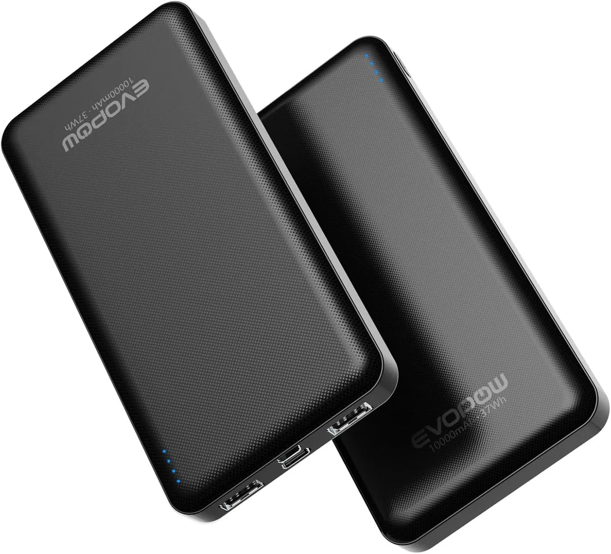 WOOJONG WOOJONG 2 Pack 10000mAh Power Bank 15W USB-C (Black) — product photo