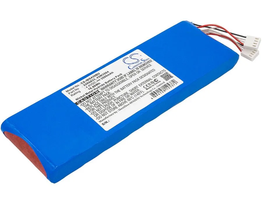 Rectangular replacement battery pack with connector for SAS controllers