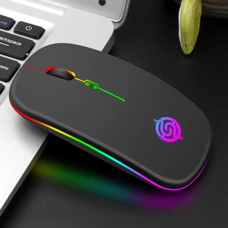 allentian allentian K-Snake BM110 RGB Wireless Bluetooth Mouse Black 1600dpi 500mAh — product photo