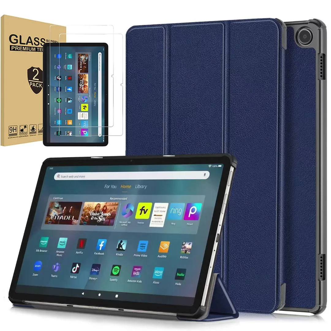 anicestore anicestore Hard-Shell Case for Amazon Fire Max 11 13th Gen 2023 Blue with Screen Protector — product photo