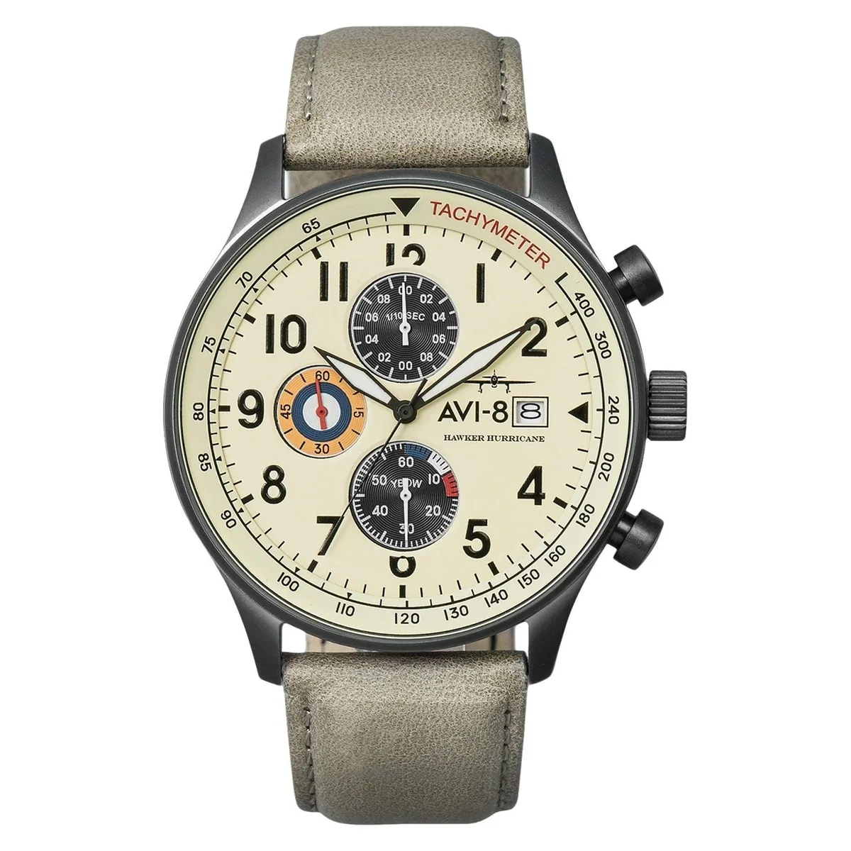 AVI-8 AVI-8 Hawker Hurricane Chronograph Cream Dial Quartz Watch AV-4011-0C — product photo