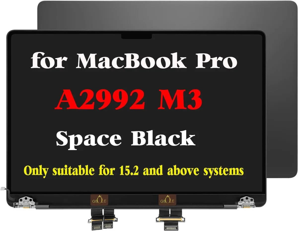 NUOLAISUN NUOLAISUN Replacement Screen for MacBook Pro A2992 M3 2023 EMC 8407 Space Black — product photo