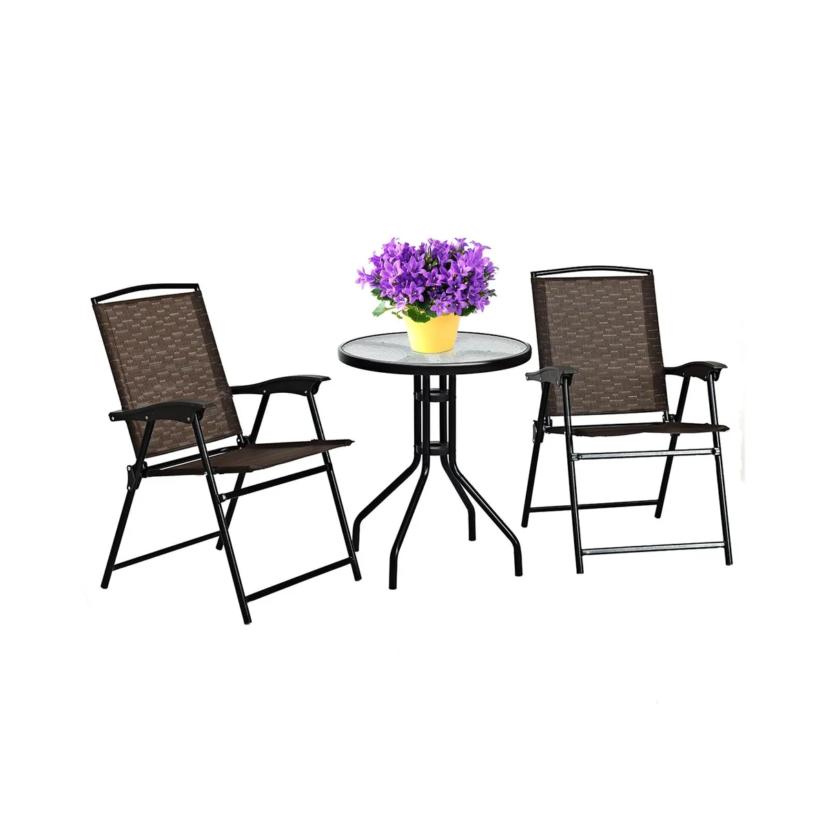 SlickBlue SlickBlue 3-Piece Bistro Patio Furniture Set Black — product photo