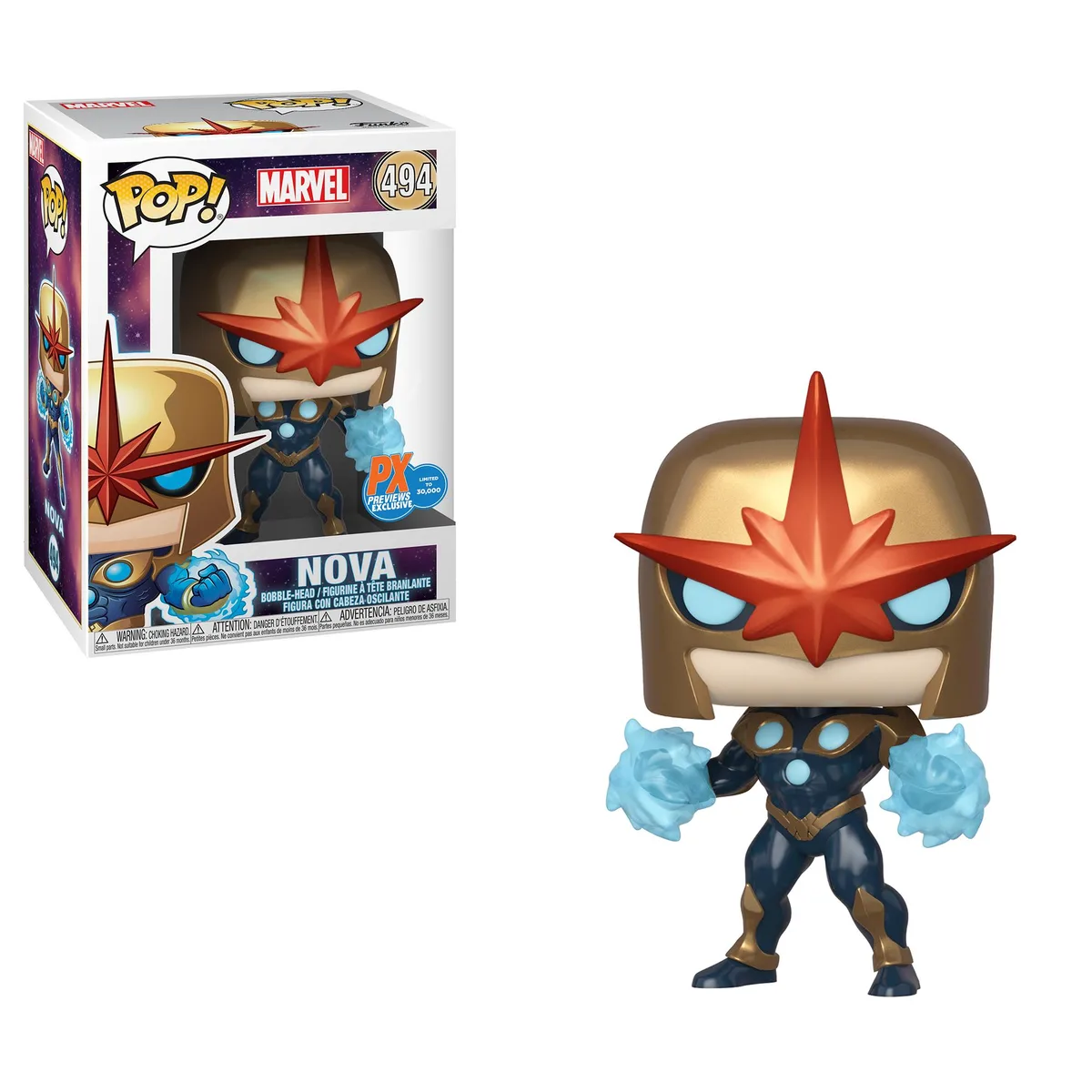 Funko Funko Pop! Marvel Nova Previews Exclusive (PX) #494 Collectible — product photo
