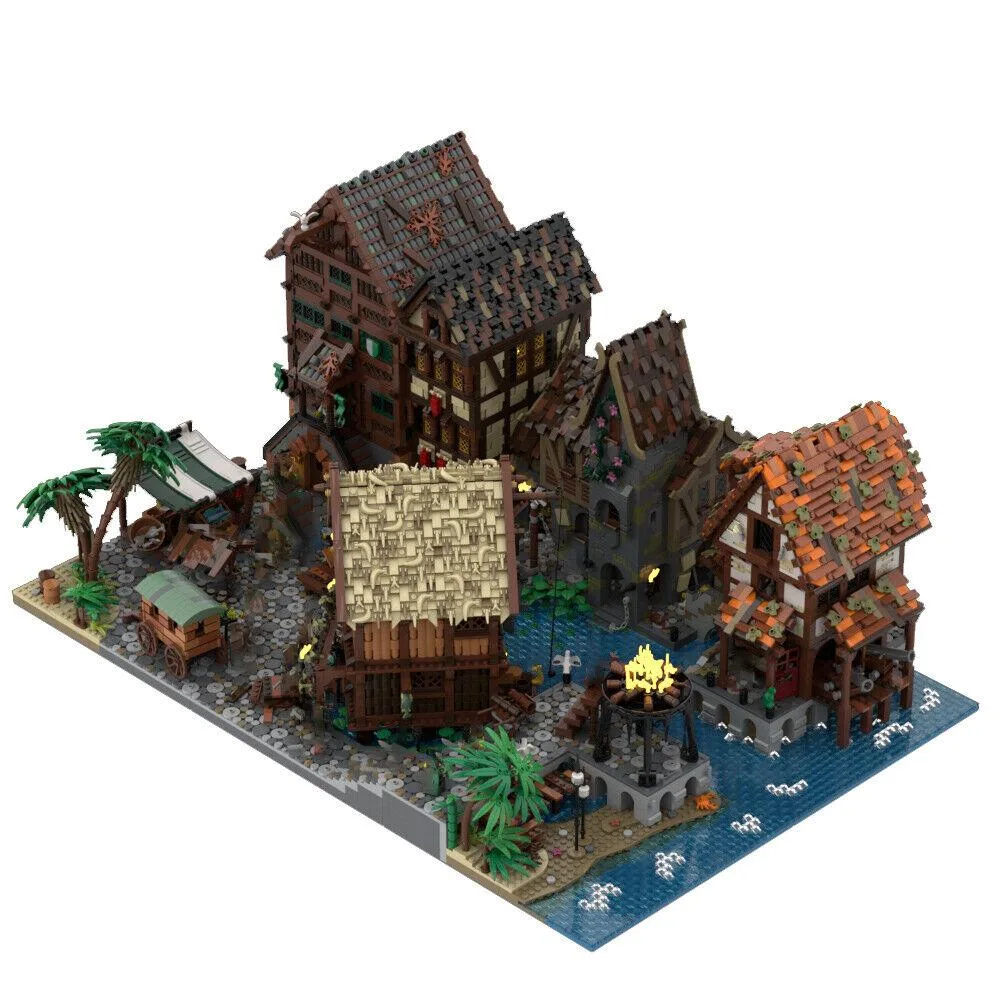 ZITIANYOUBUILD ZITIANYOUBUILD MOC-142279 Medieval Town Expansion Port Sauvage 15725 Parts — product photo