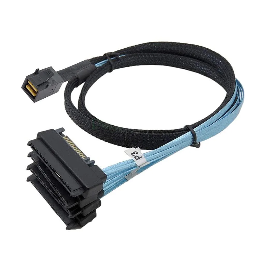 LORDWORLD LORDWORLD Mini SAS SFF-8643 to 4 SAS 29Pin SFF-8482 Cable — product photo