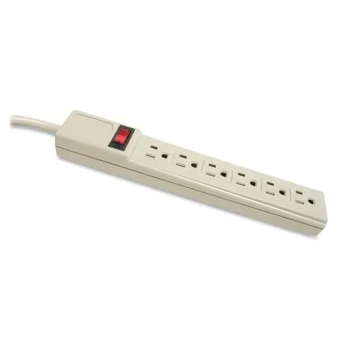 Compucessory Compucessory 55155 power strip 6 outlets 15 A 104 J 6 ft — product photo