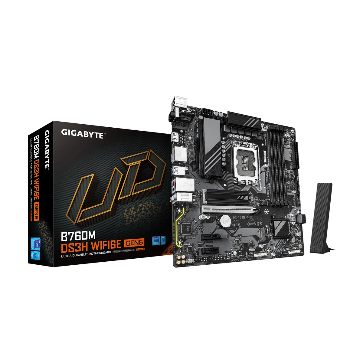 GIGABYTE GIGABYTE B760M DS3H WIFI6E GEN5 Intel motherboard — product photo