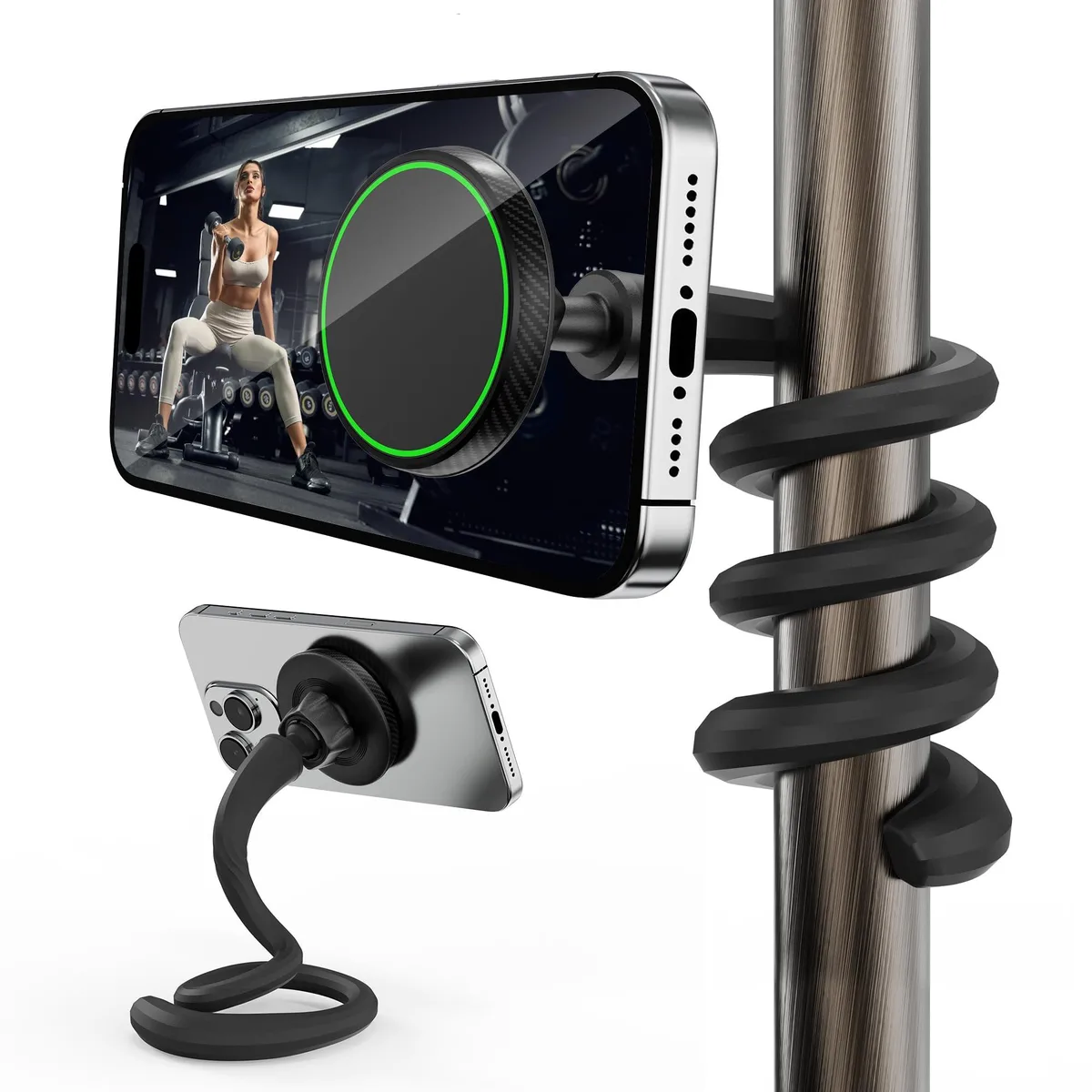  NINEFATICS JF-PHG2B Phone Mount 16.5in Gooseneck N52 Magnetic 360° Rotation — product photo
