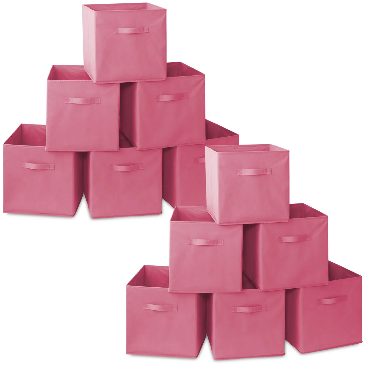 Casafield Casafield 12 Collapsible Fabric Cube Storage Bins Hot Pink 13 — product photo
