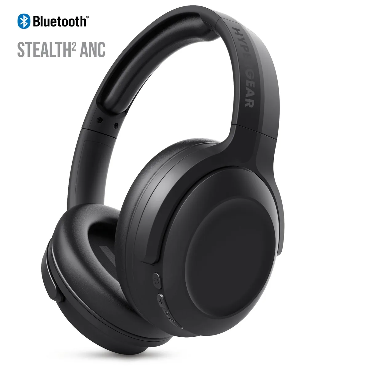 HyperGear HyperGear Stealth2 ANC Wireless Headphone Black 40mm 18h 15859 — product photo