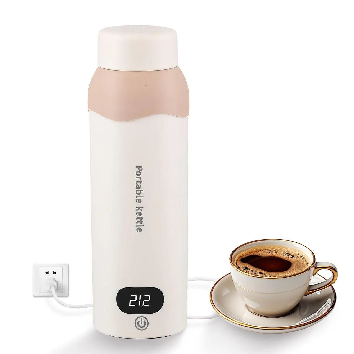  YOIDOO Electric Kettle 450mL 304 Stainless Steel 300W 6 Temperature Control — product photo