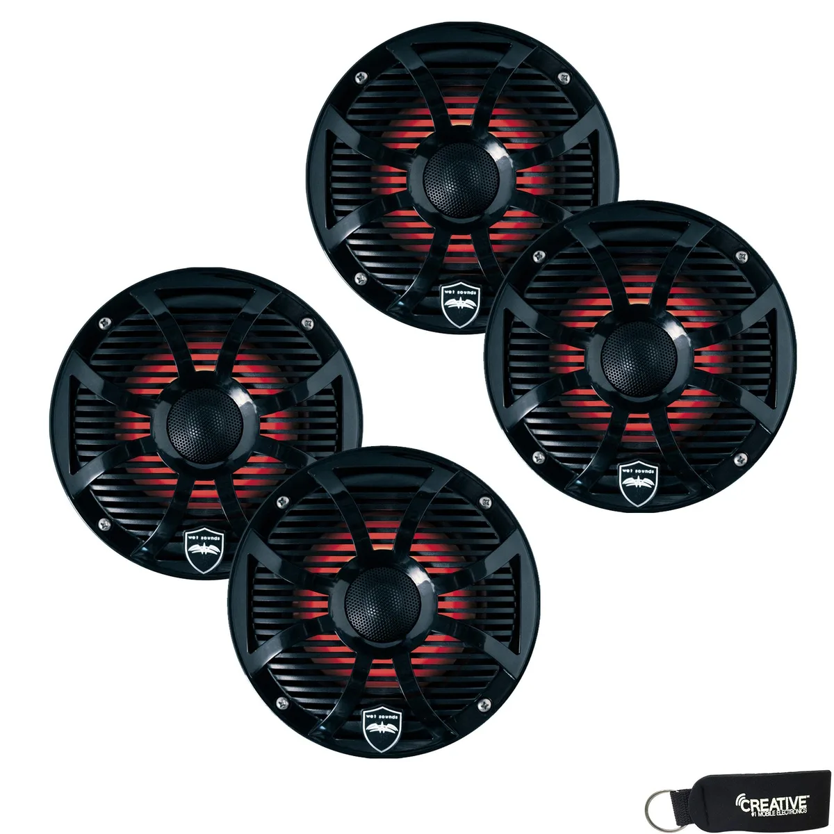 Wet Sounds Wet Sounds REVO 6-SWB 6.5" Marine LED Coaxial Speakers — product photo