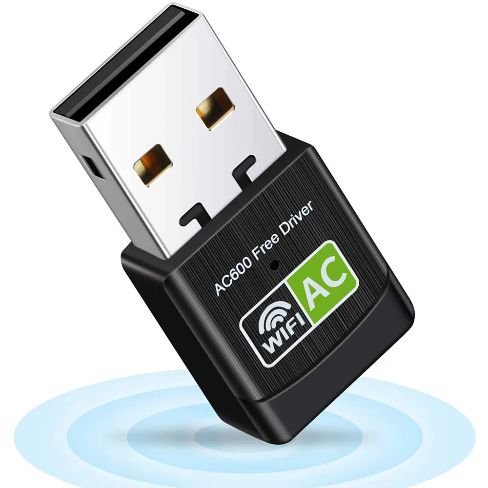 IHDAPP IHDAPP USB Wi-Fi Adapter AC600 Dual Band Black — product photo